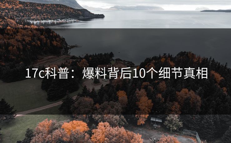17c科普：爆料背后10个细节真相  第1张